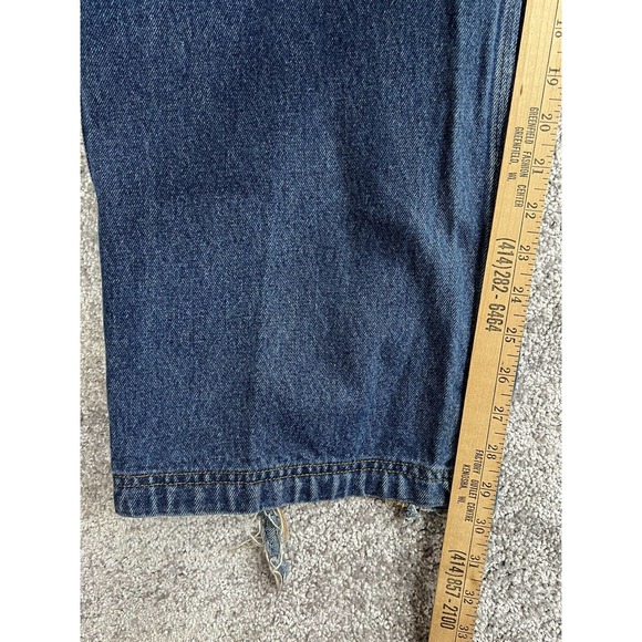 Duluth‎ Trading Relaxed Straight Leg Jeans Mens Size 48x30 Blue Denim Fire Hose - Picture 8 of 12